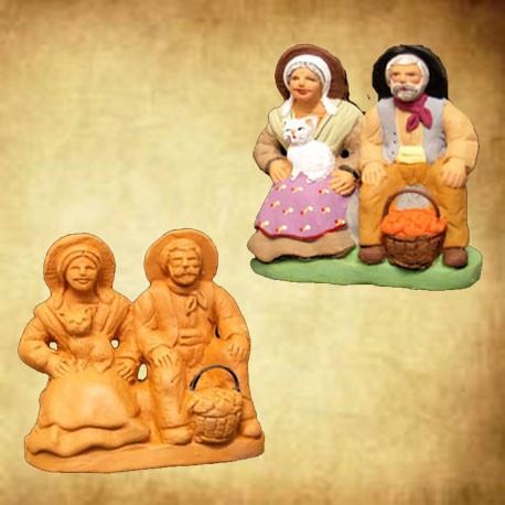 couple de Vieux sur le Banc