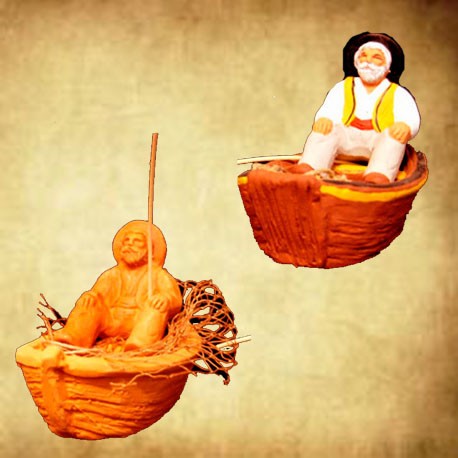 Pécheur dans la Barque