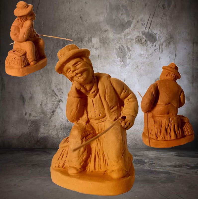 PÊCHEUR à la LIGNE ASSIS